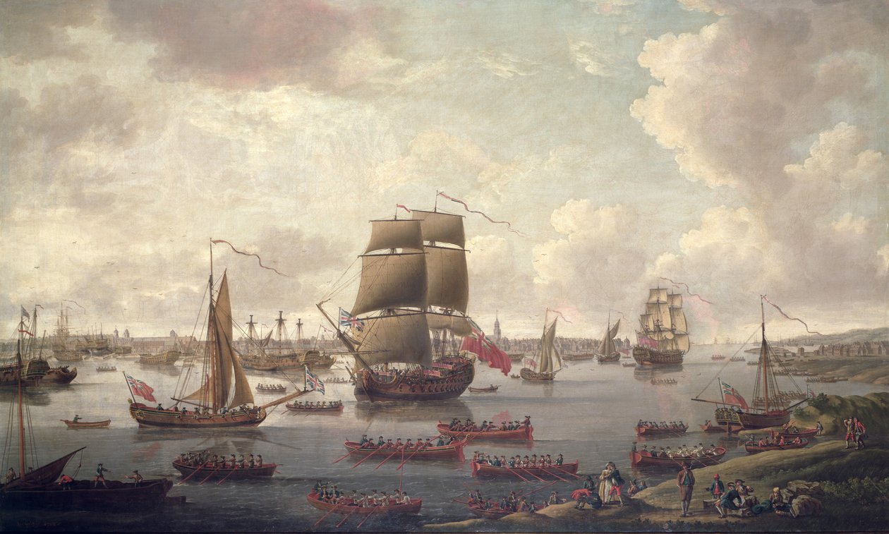 Näkymä Thamesille, 1761 tekijältä English School