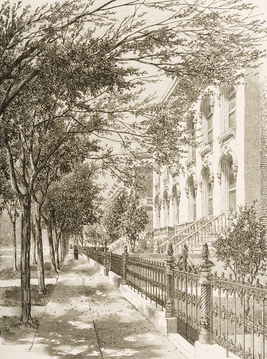 Wabash Avenue, Chicago, noin vuonna 1870, julkaisusta 