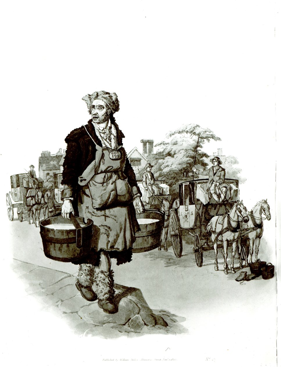 Vesimies vaunuilla, 1805 tekijältä English School
