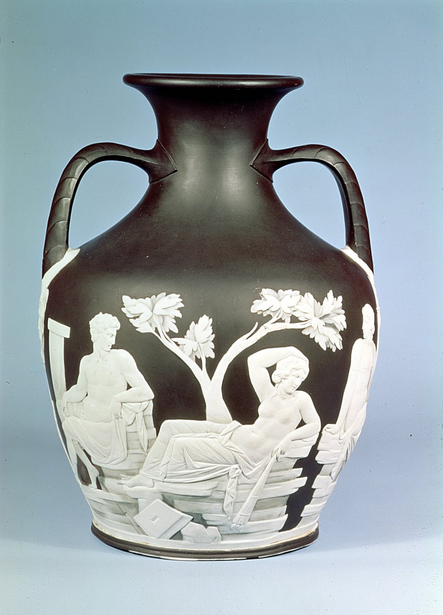 Wedgwood-kivitavarakopio Portland-maljakosta, 1790 (keraaminen) tekijältä English School