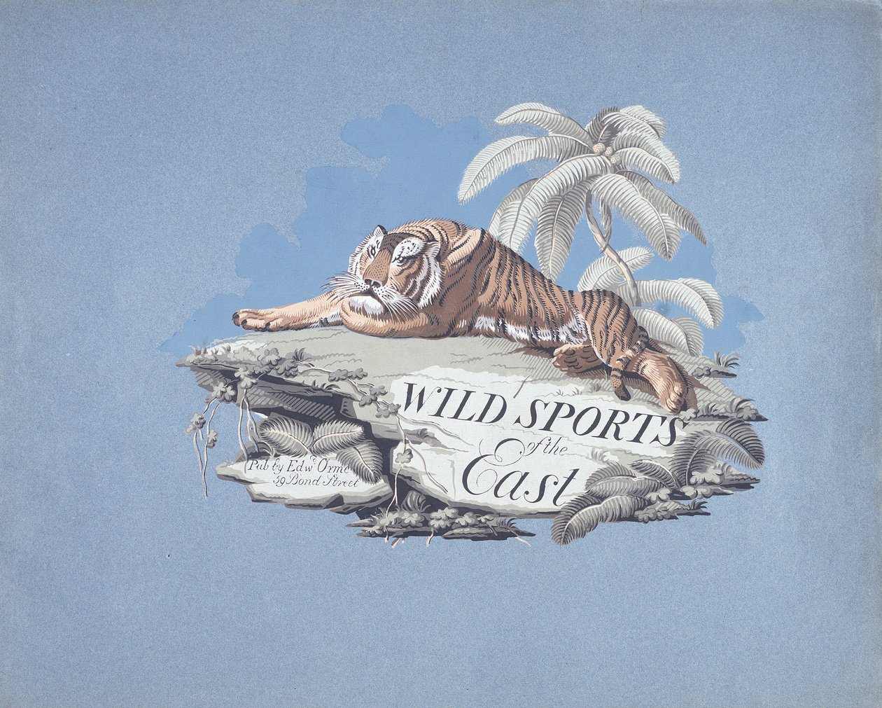 Wild Sports of the East, Thomas Williamsonin "Oriental Field Sports" -pubista. kirjoittanut Edward Orme, 1807 (stensiili) tekijältä English School