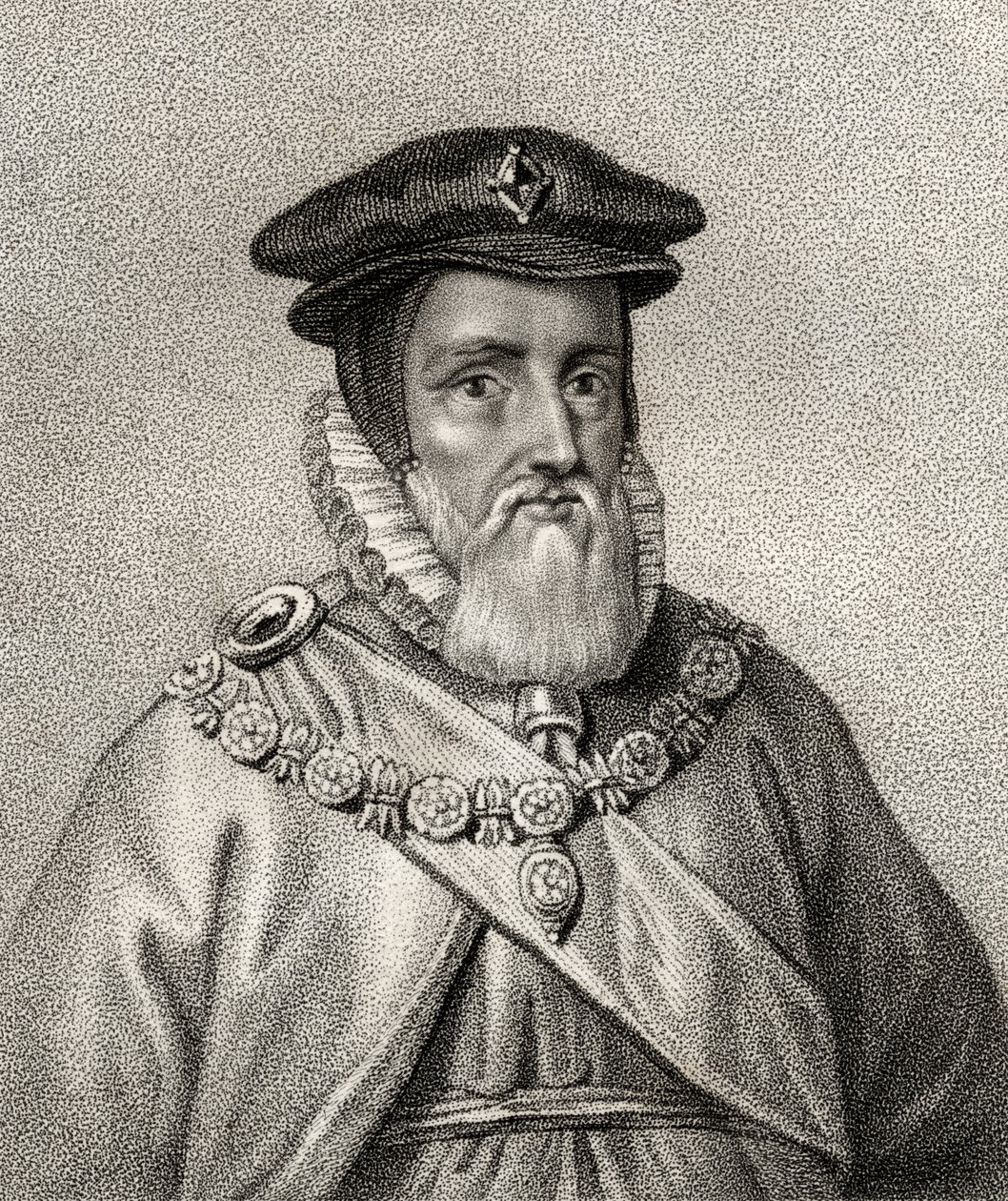 William Cecil, kuvitus teoksesta "A catalogue of Royal and Noble Authors, Volume II", julkaistu 1806. tekijältä English School