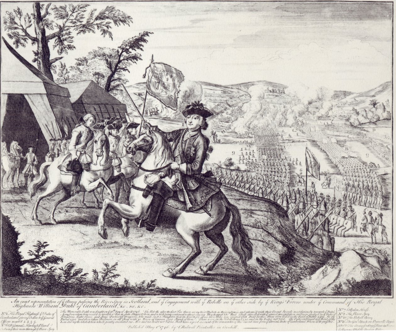 William Duke of Cumberland ja kapinallisjoukot, 1. toukokuuta 1746 tekijältä English School