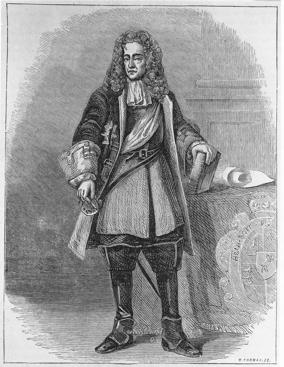 William II, Orangen prinssi (1626-50) kaivertanut W. Thomas (bundw) tekijältä English School