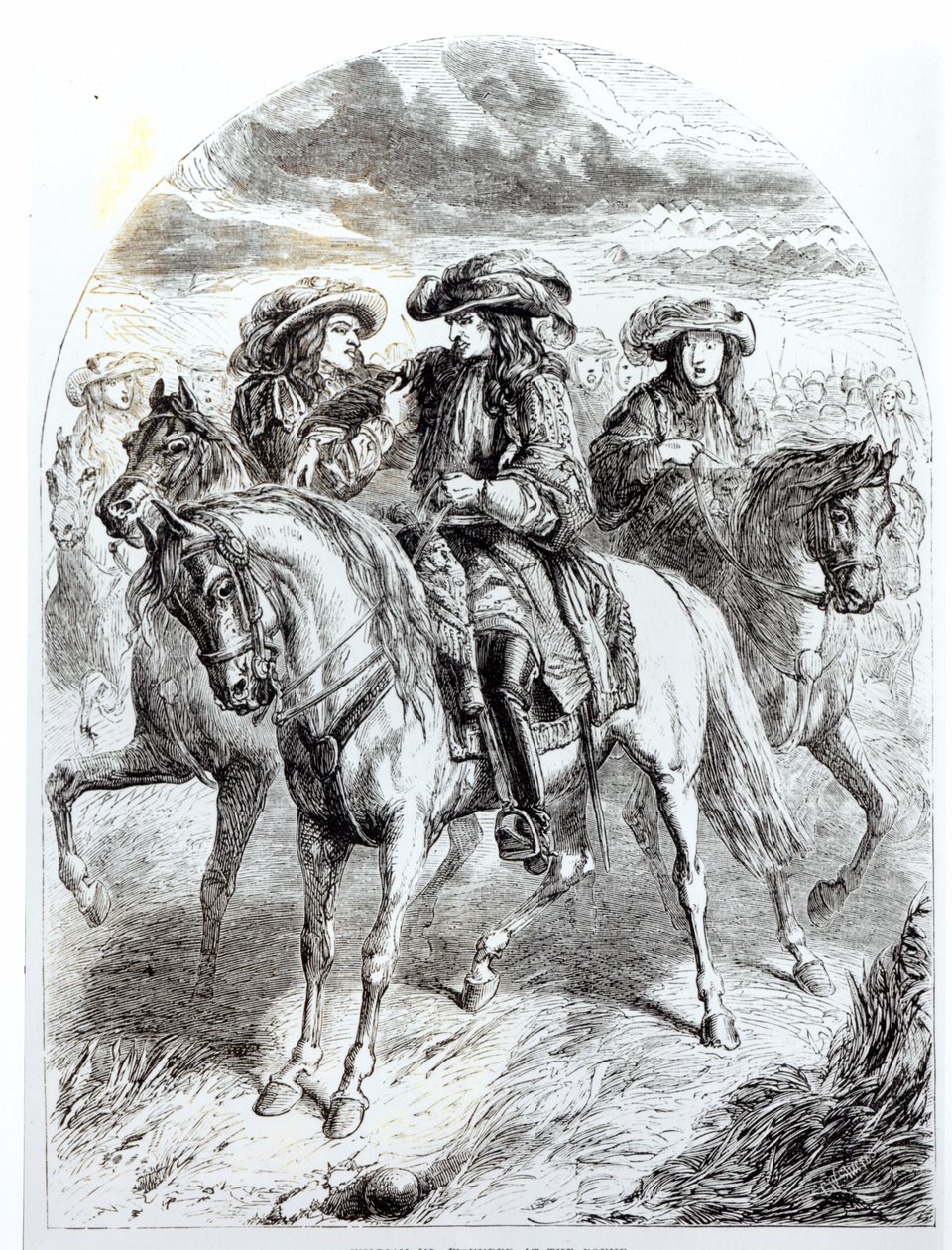 William III (1650-1702) Haavoittunut Boynen taistelussa 1. heinäkuuta 1690 tekijältä English School