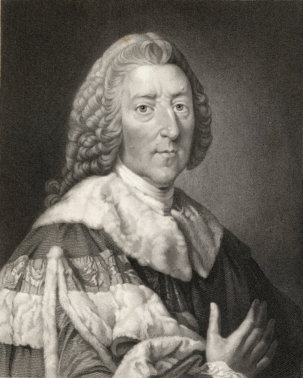 William Pitt vanhin (1708-78) Chathamin ensimmäinen jaarli, Galleria of E Portraits -julkaisusta, julkaistu vuonna 1833 tekijältä English School