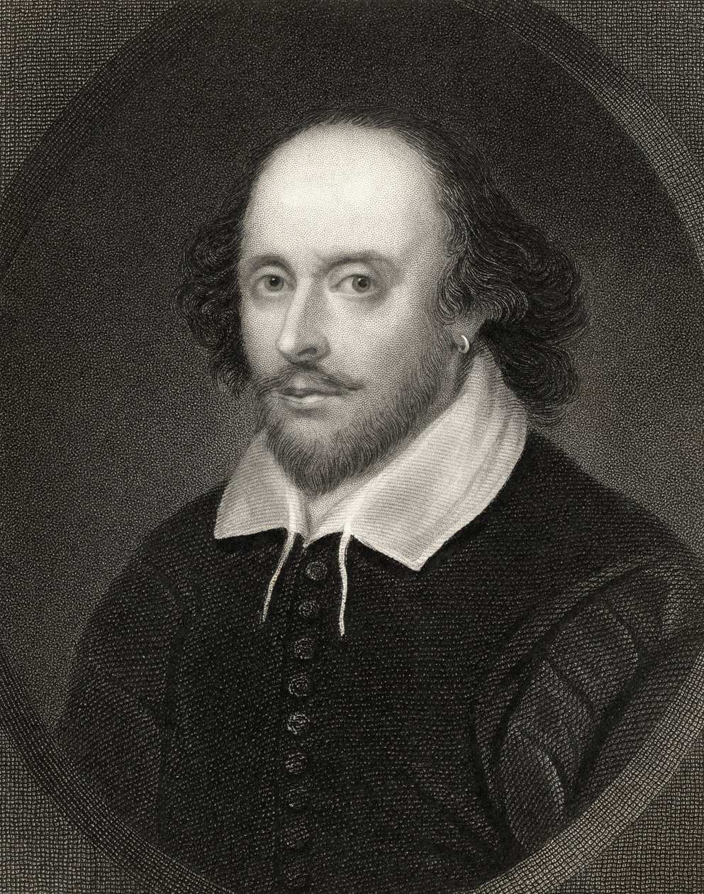 William Shakespeare (1564-1616) The Gallery of Portraitsista, julkaistu 1833 tekijältä English School