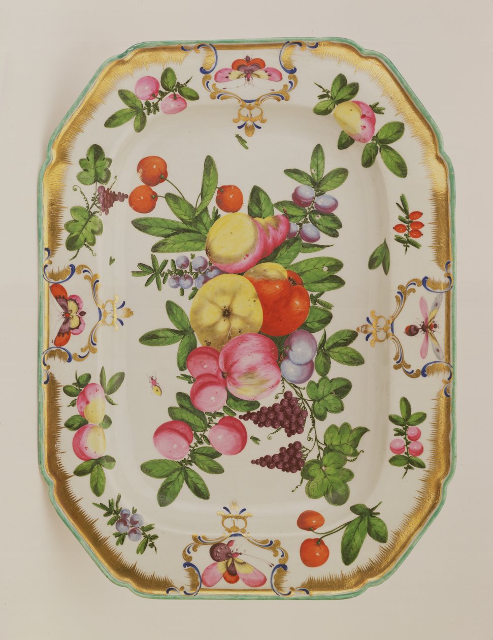 Worcester pitkulainen astia Duke of Gloucesterin palvelusta, 1775-78 (posliini) tekijältä English School