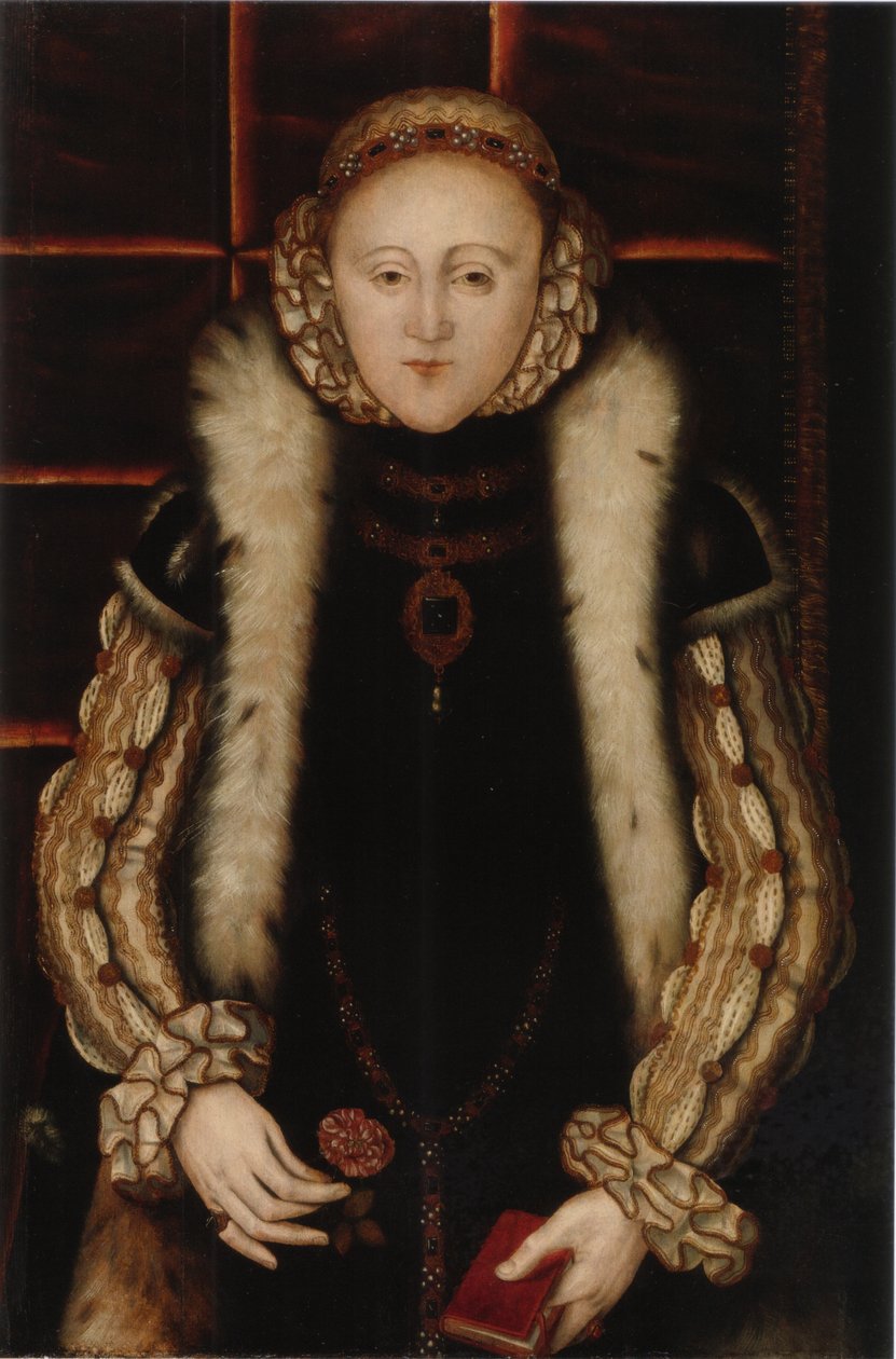 Englannin Elizabeth I:n muotokuva, n. 1560 tekijältä English Master