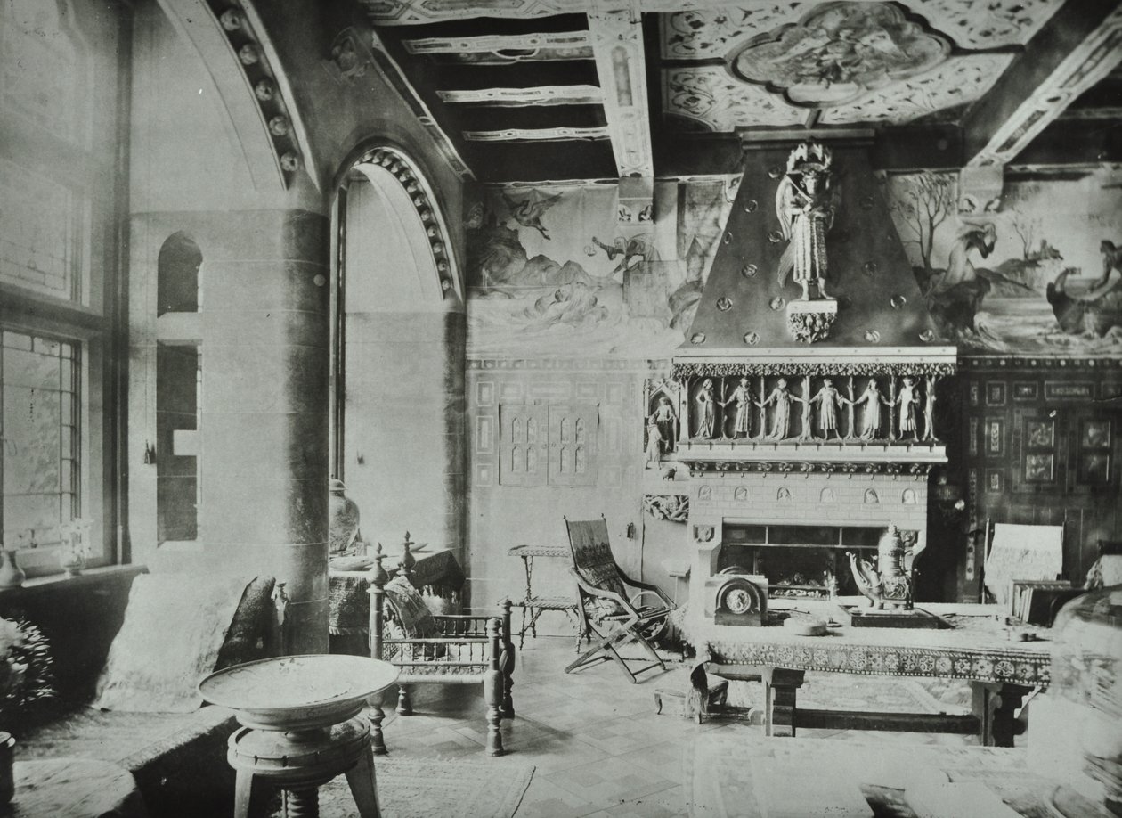 9 Melbury Road: salonki, 1890 tekijältä English Photographer