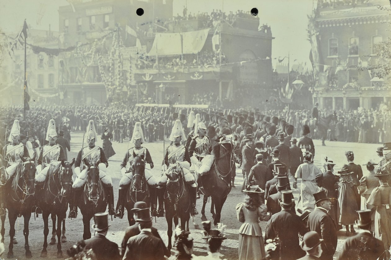 Blackwall-tunneli: Walesin prinssi, myöhemmin kuningas Edward VII ja prinsessa Alexandria osallistuvat tunnelin avajaisiin vuonna 1897. tekijältä English Photographer