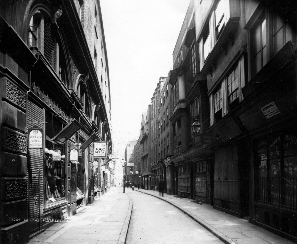 Holywell Street, 19. vuosisata (valokuva) tekijältä English Photographer