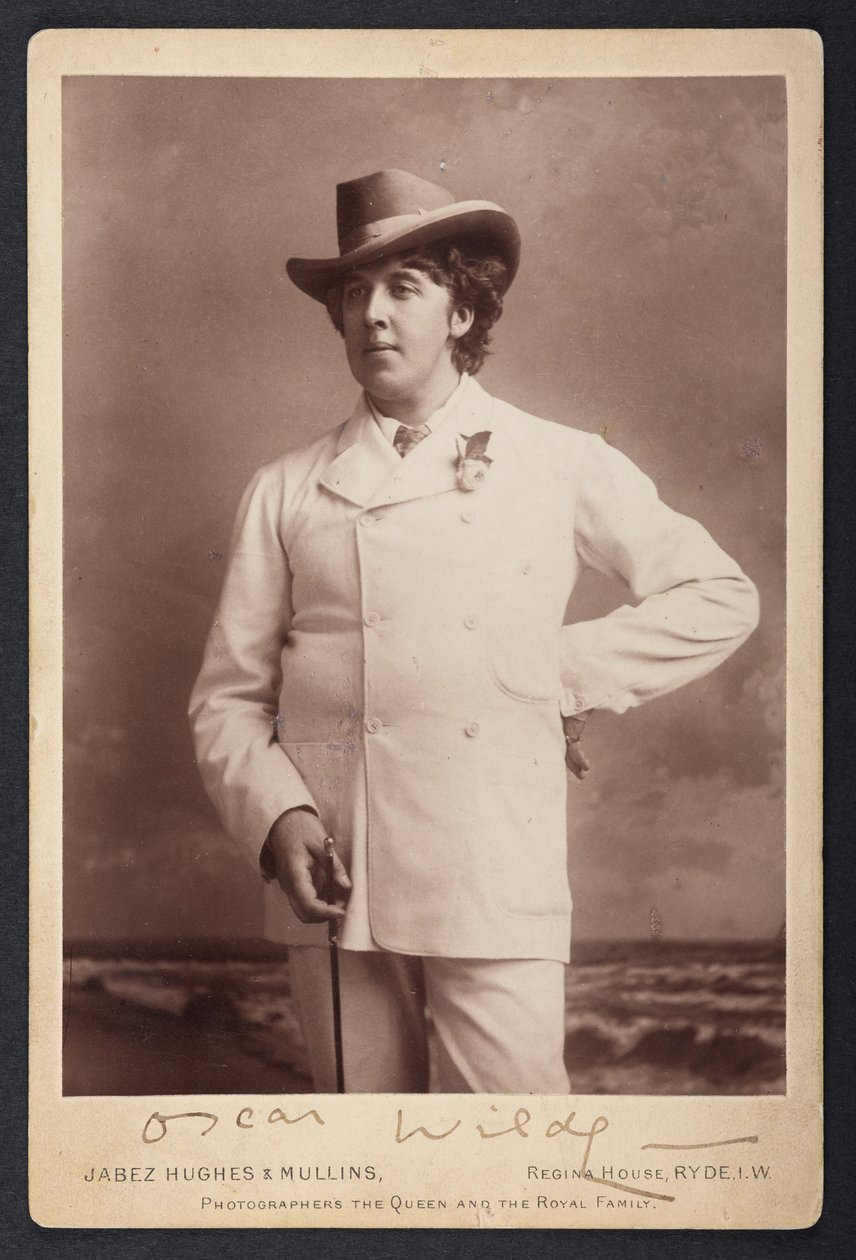 MS 81783 A, Oscar Wilde, n. 1893 (b/w valokuva) tekijältä English Photographer