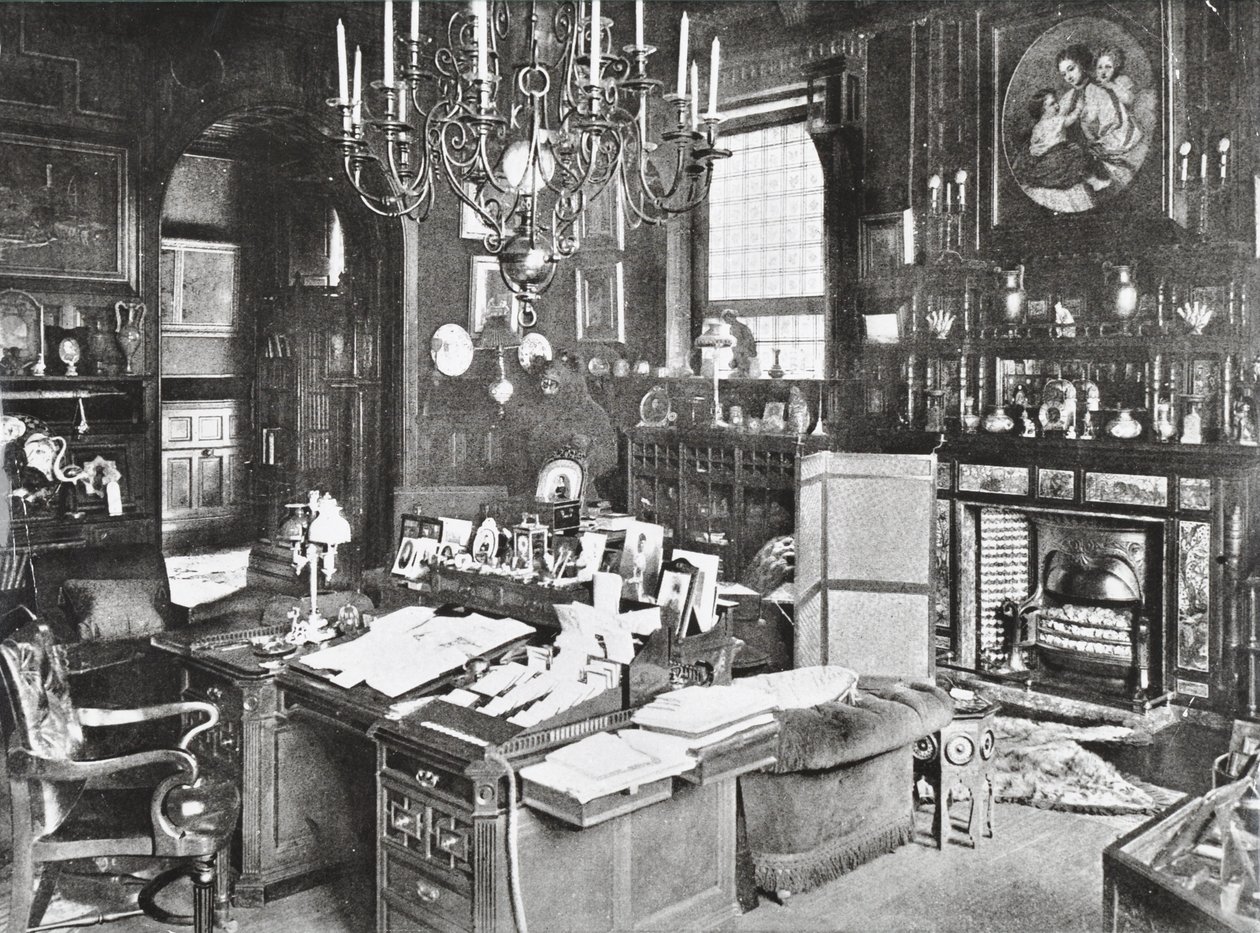 Marlborough House, Pall Mall, Westminster LB: Prince of Wales Study, 1895 tekijältä English Photographer