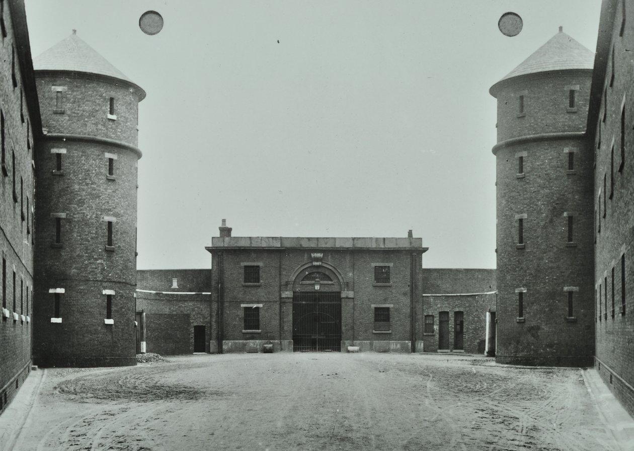Millbankin vankila: alas, pääkäytävä, 1885 tekijältä English Photographer
