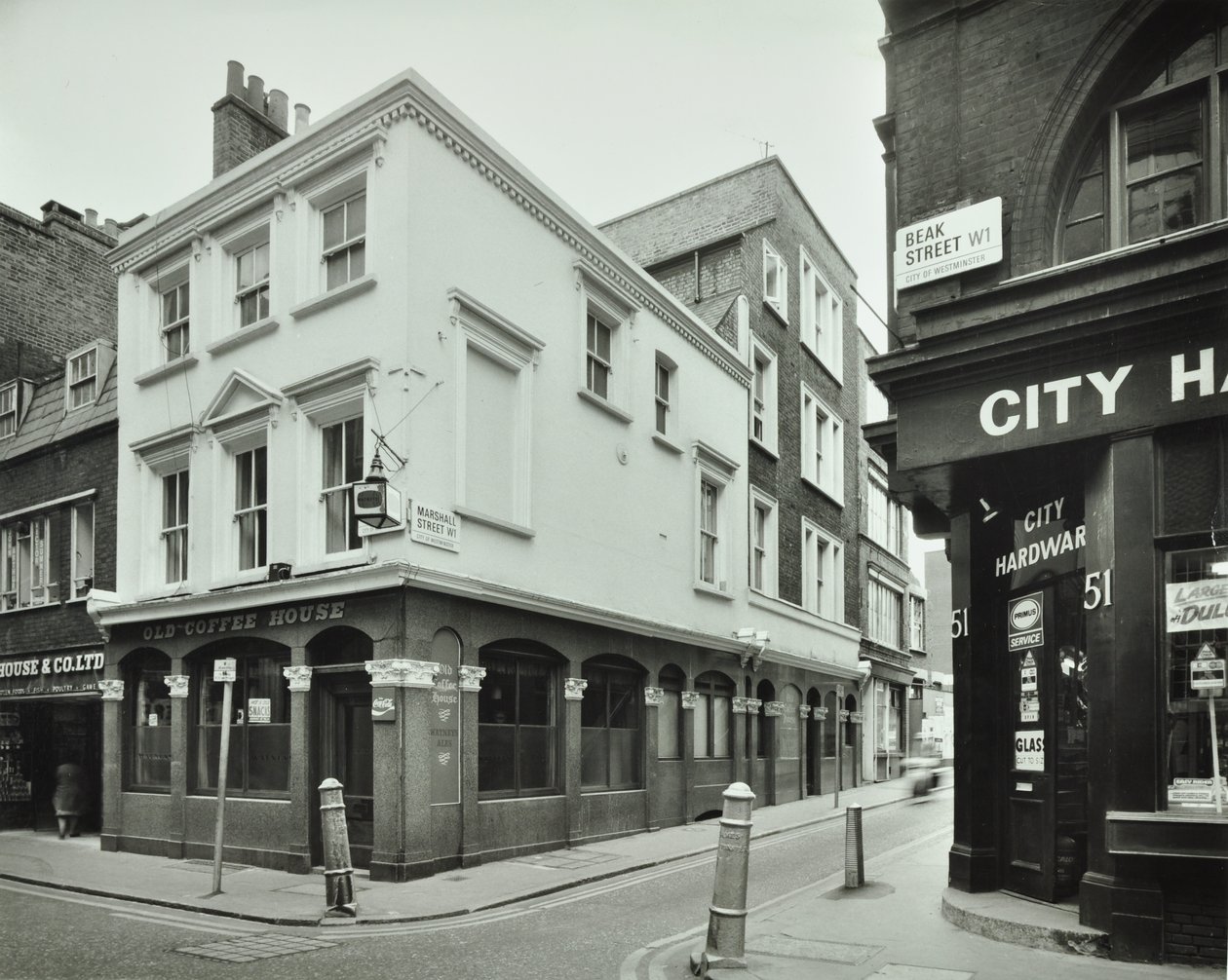 Old Coffee House, 49 Beak Street, 1976 tekijältä English Photographer