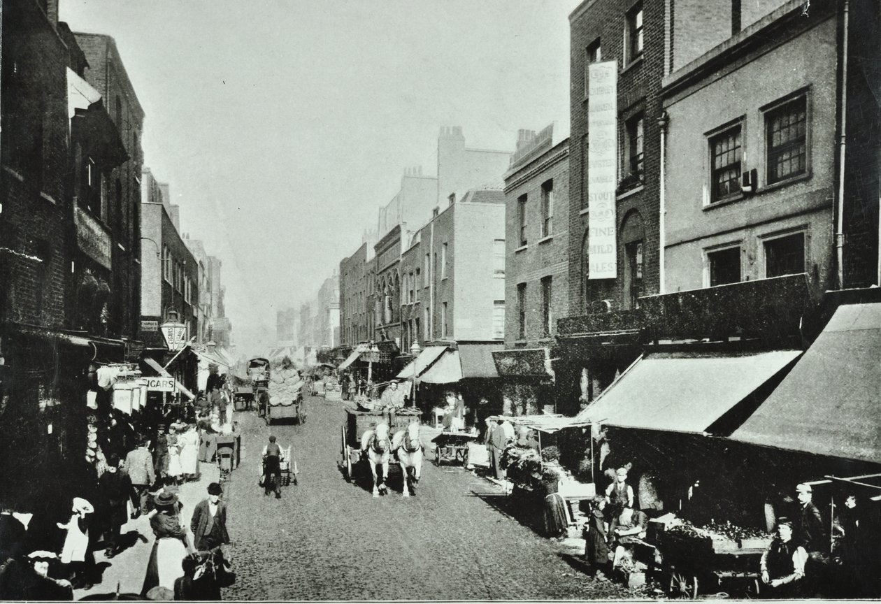 Pitfield Street: katsot pohjoiseen, 1895 tekijältä English Photographer