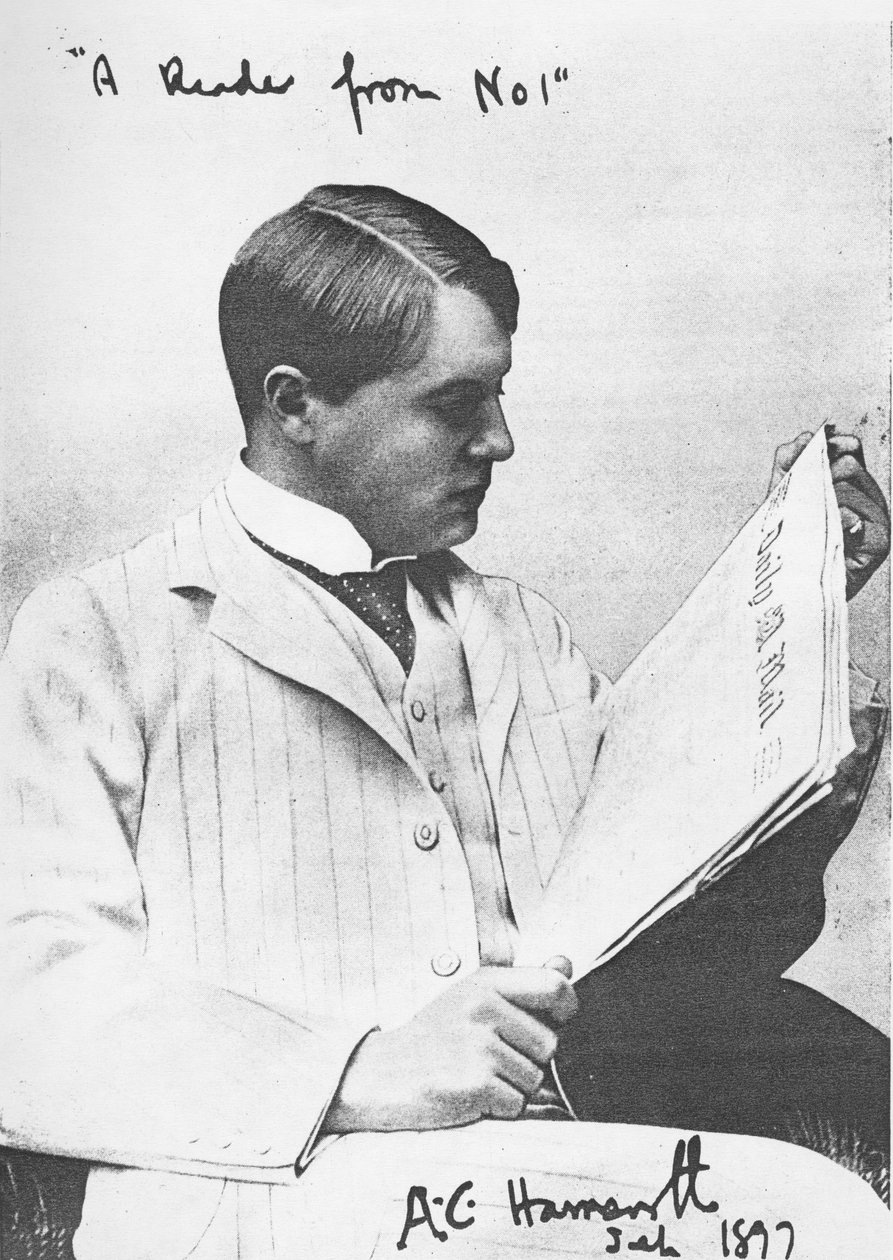 Alfred Harmsworthin muotokuva, 1897 tekijältä English Photographer