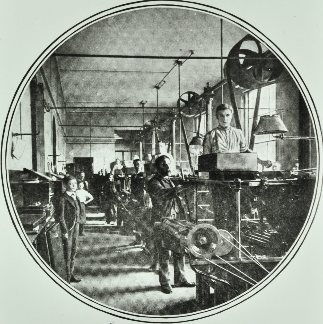 Painoosasto, Bank of England, Threadneedle Street, Lontoon kaupunki, 1890 tekijältä English Photographer