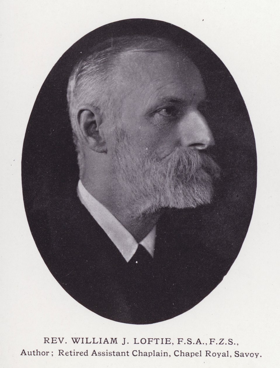 Lontoon tunnetuimmat miehet: pastori William J Loftie (valkovalkoinen kuva) tekijältä English Photographer