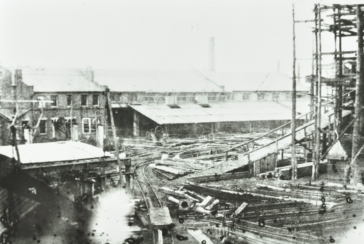 Samudas Shipbuilding Yard, Lontoo, 1863 tekijältä English Photographer