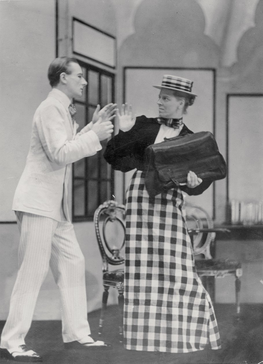 Oscar Wilden (1854-1900) kohtaus tosissaan olemisen tärkeydestä Lyric Hammersmithissä, 7. heinäkuuta 1930 tekijältä English Photographer