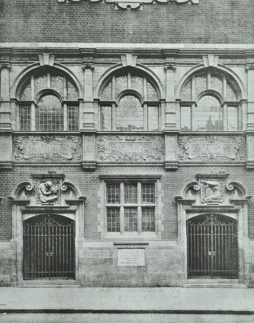 Shoreditch Public Baths: ulkopuoli, 1898 tekijältä English Photographer