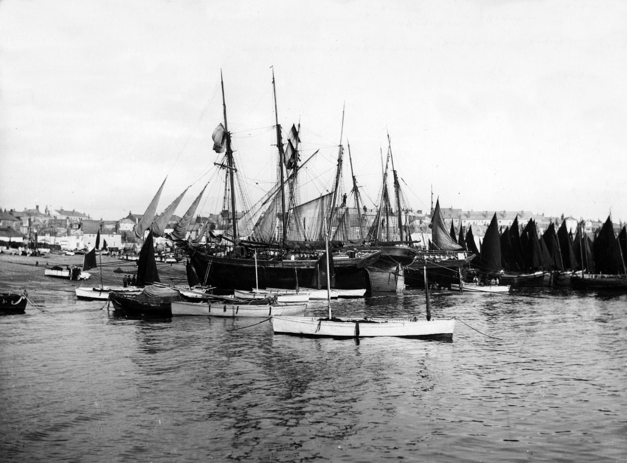 St Ives Harbour, n. 1880-1899 tekijältä English Photographer
