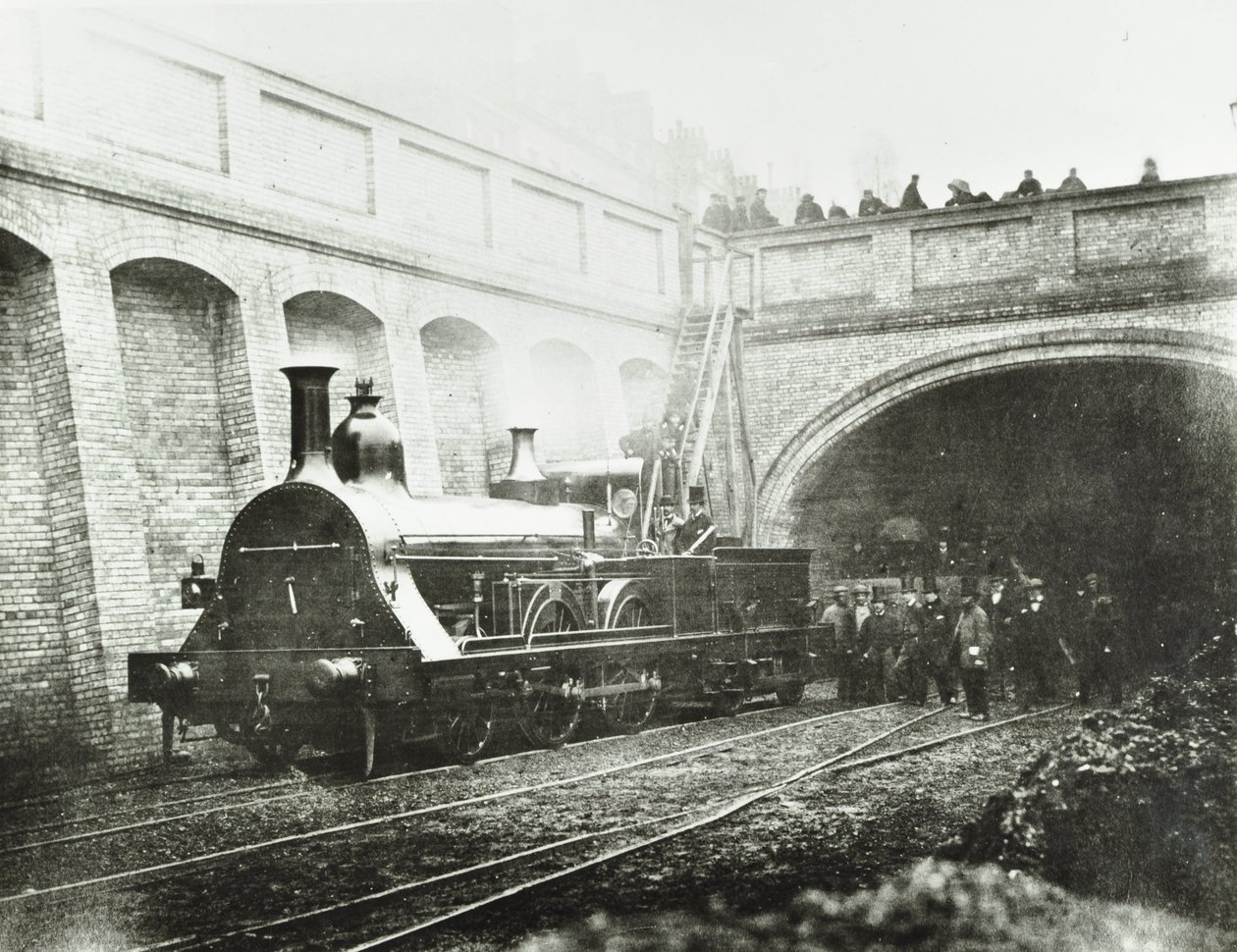 Stafford Street, kokeellinen veturi, 1862 tekijältä English Photographer