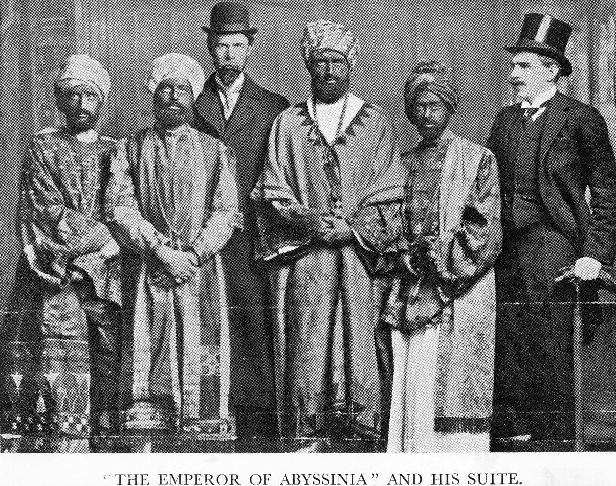 "Abessinian keisari ja hänen sviittinsä", The Dreadnought Hoax, 7. helmikuuta 1910 tekijältä English Photographer
