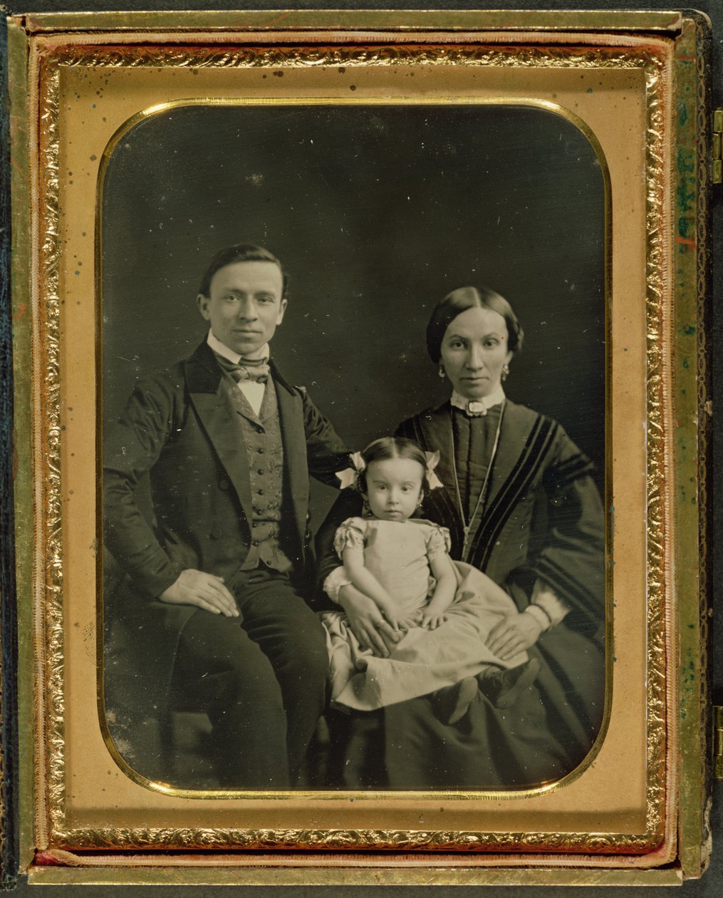 Hillerin perhe, noin 1850 (daguerrotyyppi). tekijältä English Photographer