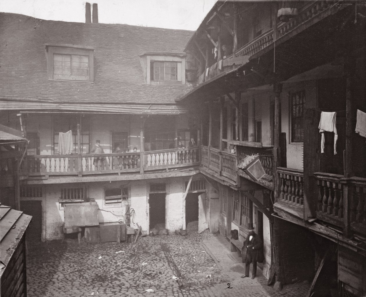Oxford Arms Warwick Lanella, 1875, Alfred und John Boolin (s. 1850-1900) ja Henry Dixonin (1820-92) historiallisista Lontoon rakennuksista tekijältä English Photographer