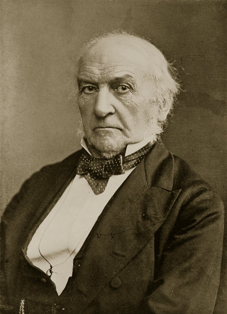 Oikea Hon. W. E. Gladstone (seepiakuva) tekijältä English Photographer