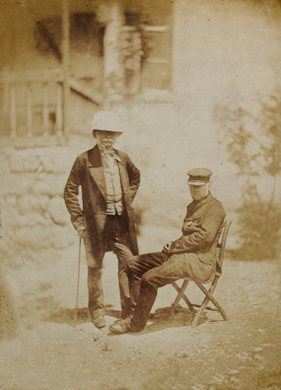 Varakreivi Gough ja kenraali Sir W. Codrington päämajassa Sebastopolissa (seepiakuva) tekijältä English Photographer