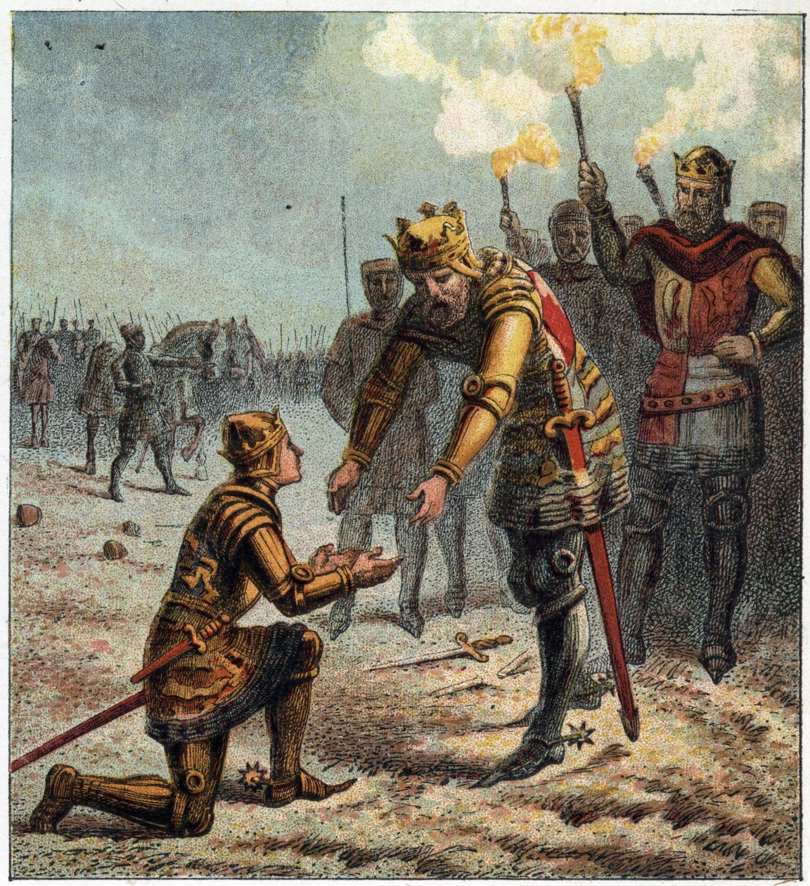100-vuotinen sota: Edward Plantagenet (Edward of Woodstock Brackembury tekijältä English School