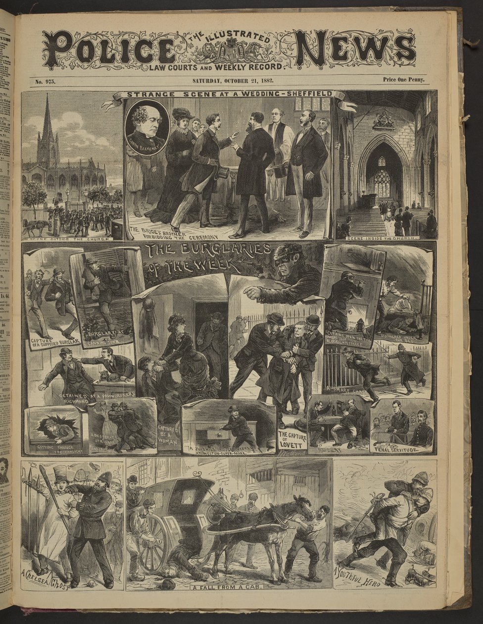 "A CHELSEA GHOST.", Illustrated Police News, 21. lokakuuta 1882 (sanomalehti). tekijältä English School