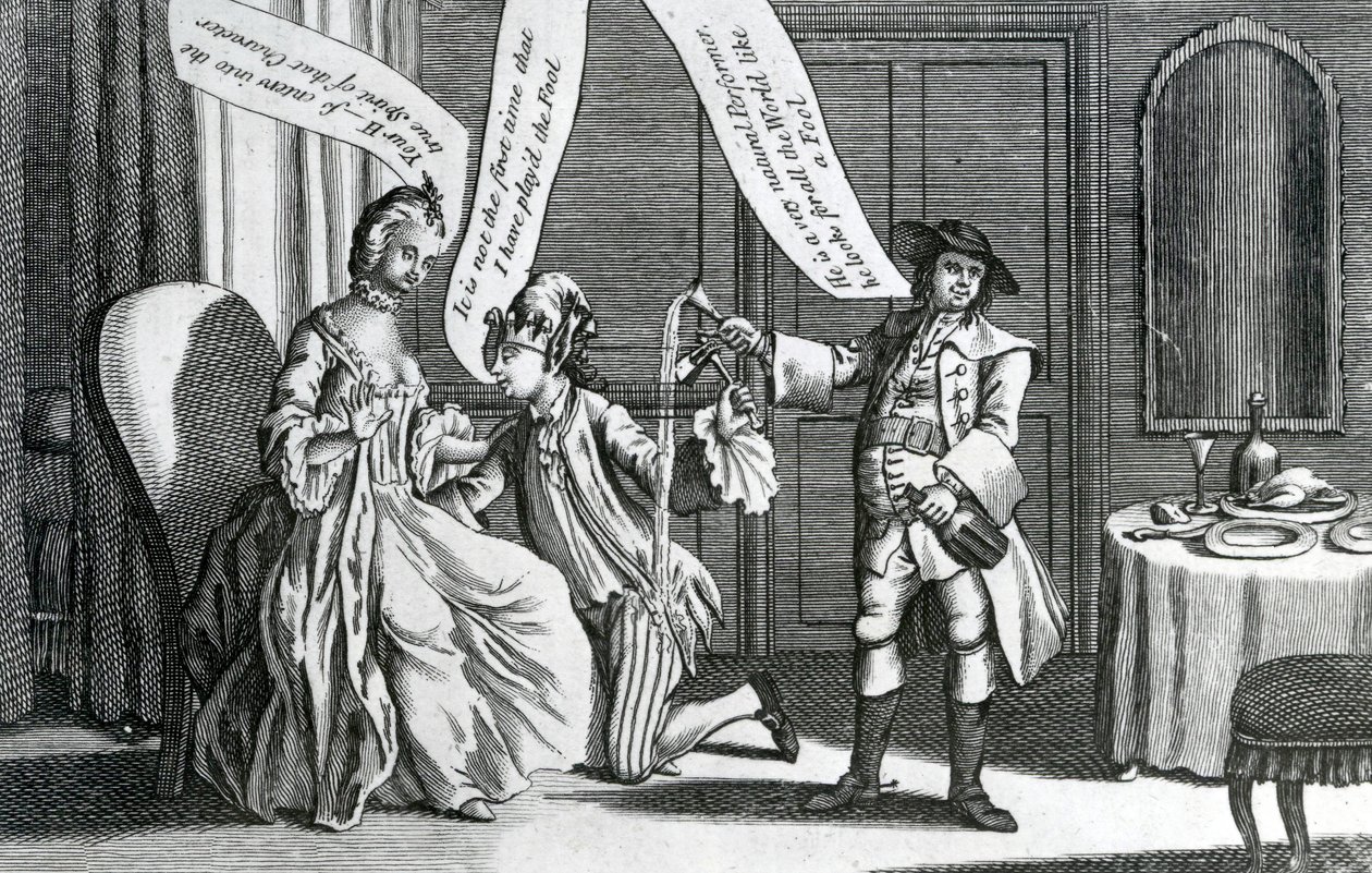Tietty persoona hullun hahmossa, 1770 tekijältä English School