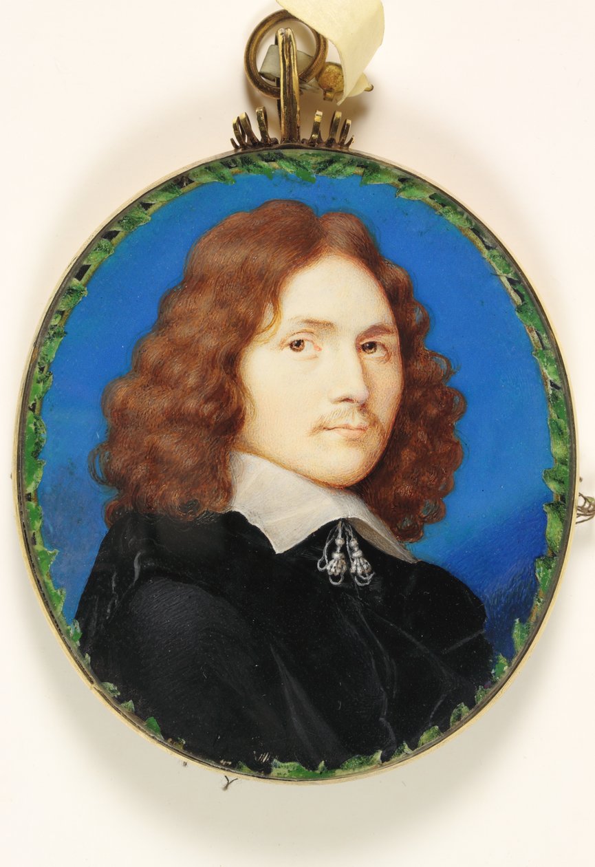 Herrasmies nimeltä William Wycherley, n. 1660 (akvarelli vellum) tekijältä English School
