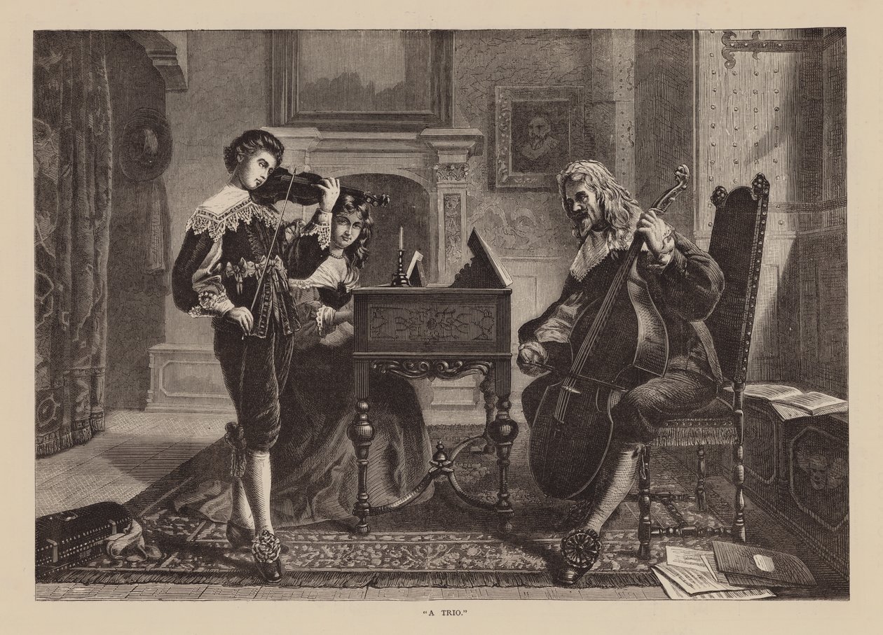 "Trio" (kaiverrus) tekijältä English School