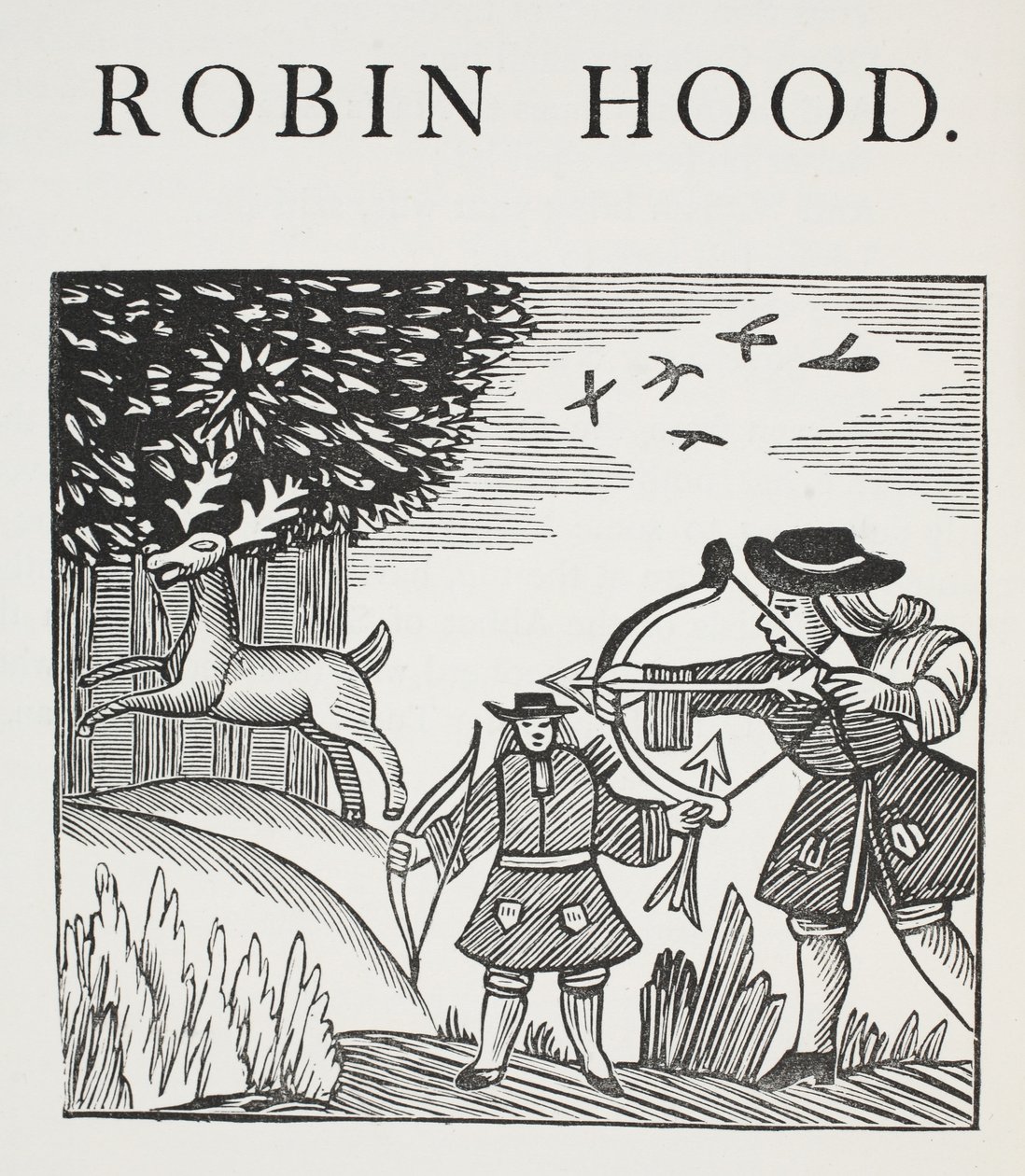A True Tale of Robin Hood, kuvitus John Ashtonin kirjasta Chap-books of the Eightenth Century, pub. 1882 tekijältä English School