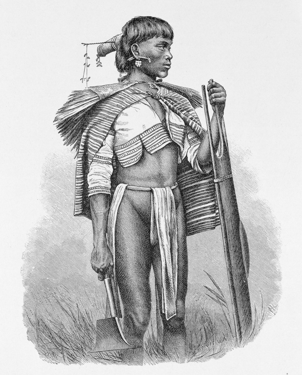 Kalinga Luzonista Filippiineillä, Prof. Friedrich Ratzelin teoksesta "The History of Mankind", osa 1, 1896 tekijältä English School