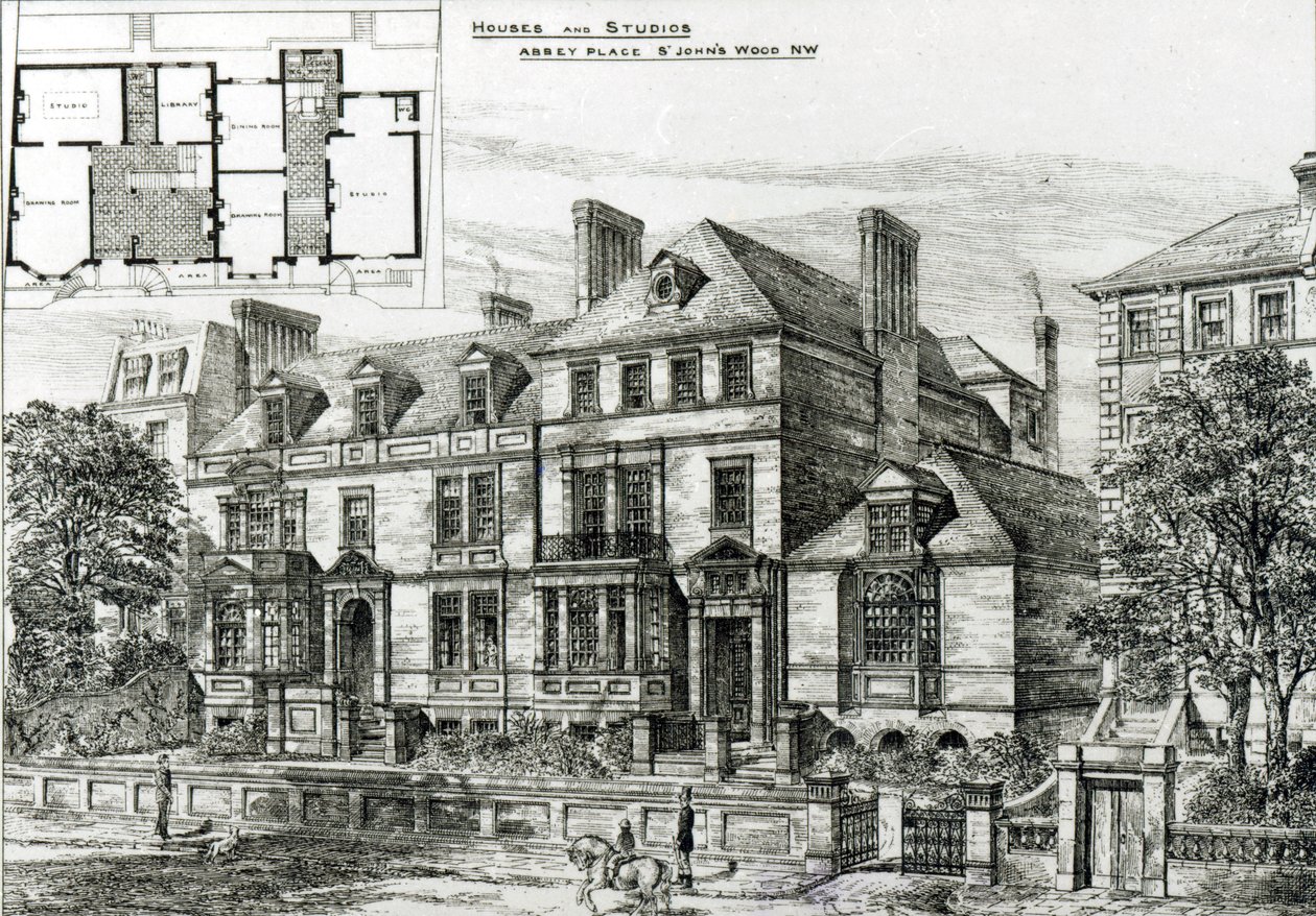 Abbey Place, St. Johns Wood, Building News, 18. tammikuuta 1878 tekijältä English School