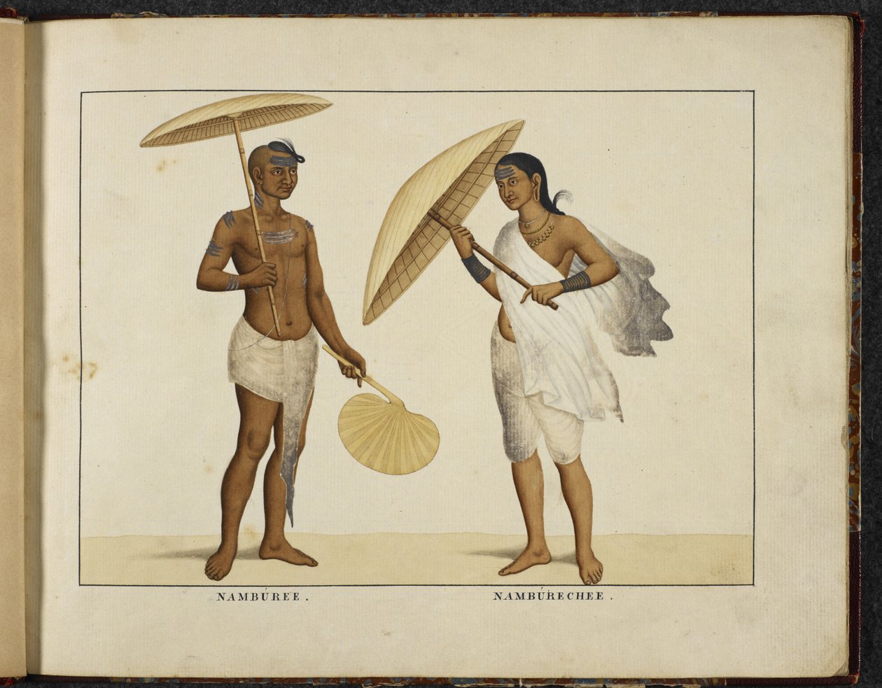 Add Or 1335 Two Kerala Brahmins, n. 1828 (käsinvärinen lito) tekijältä English School