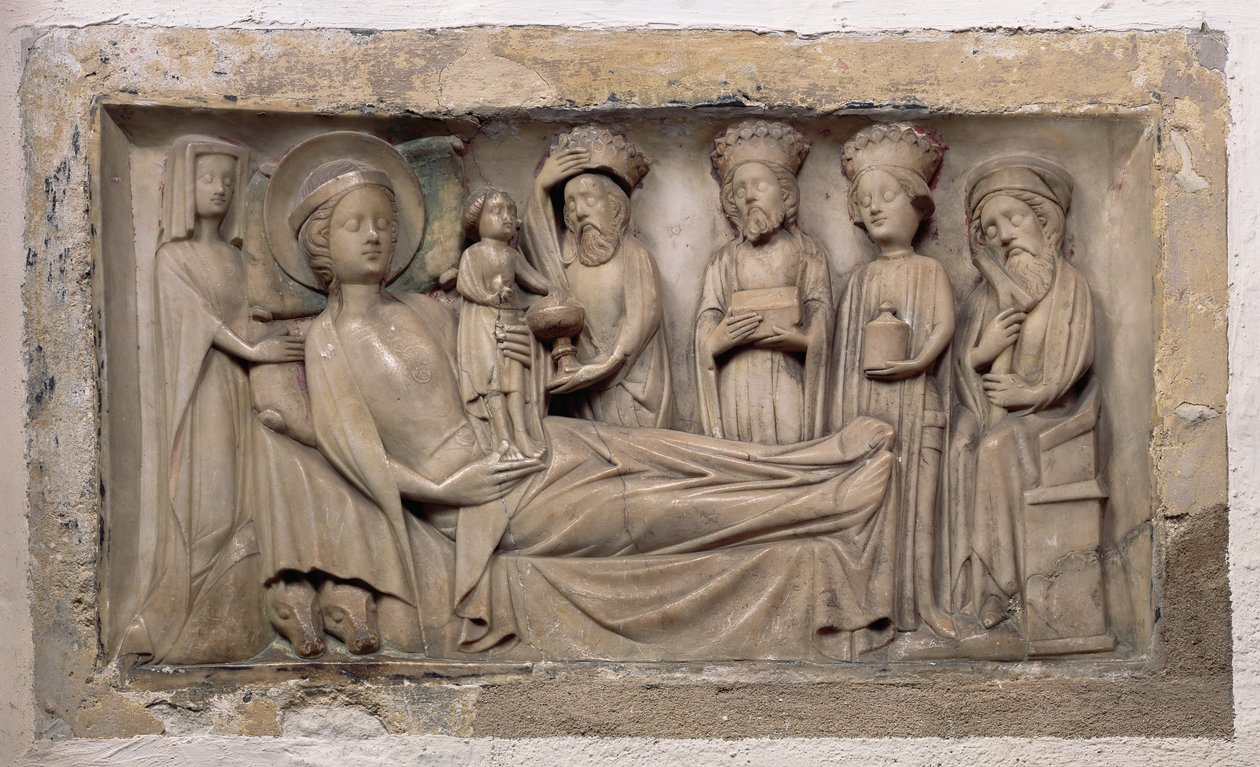 Adoration of the Magi, n.1350 (alabasteri) tekijältä English School
