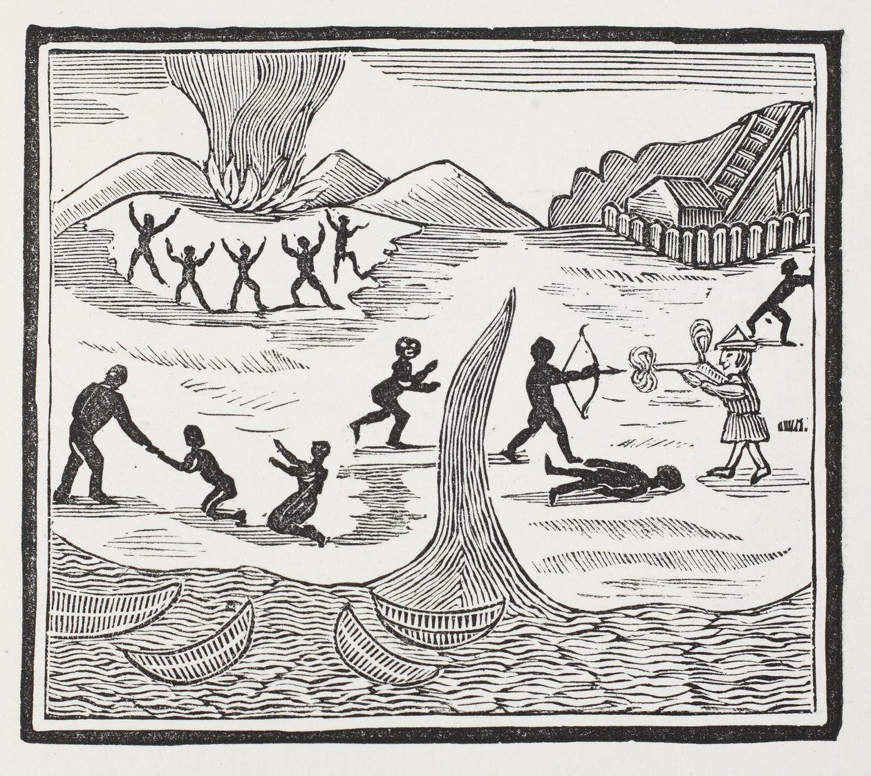Perjantain tulo, kuvitus John Ashtonin pubista Chap-books of the Eighteenth Century. 1882 tekijältä English School
