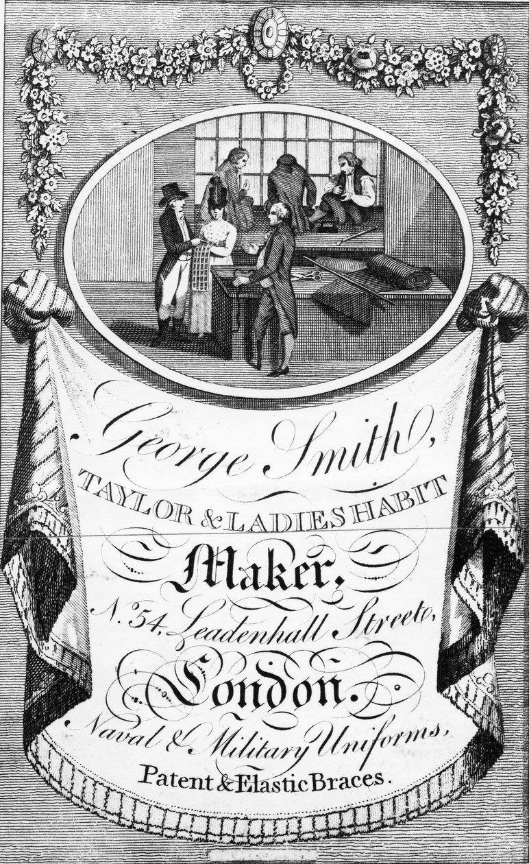 Mainos George Smith, Taylor und Ladies Habit Maker -yritykselle. tekijältä English School