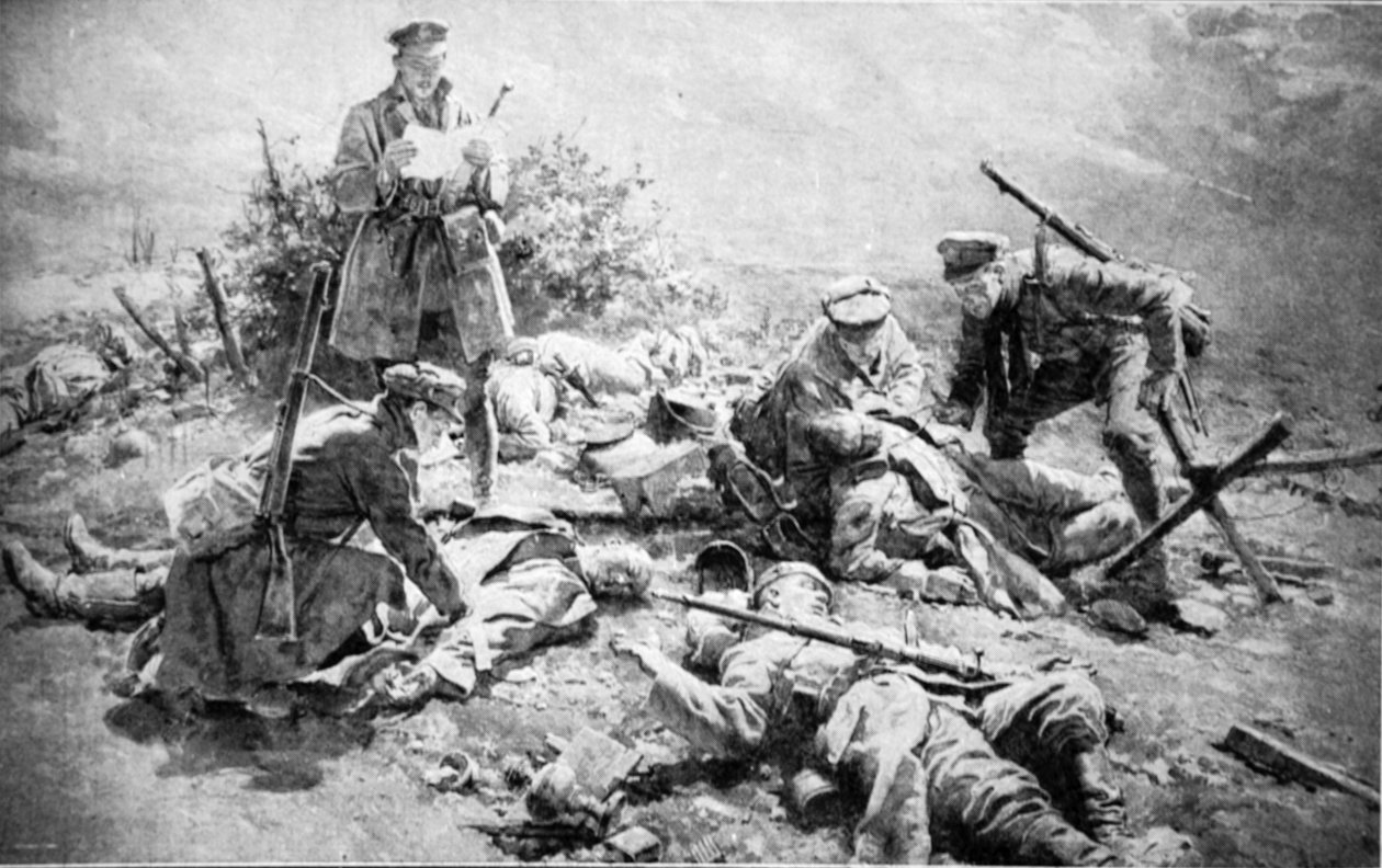 Taistelun jälkeen: Etsitään kuolleita saksalaisia tunnistuslevyjä varten, 1914-1919 tekijältä English School