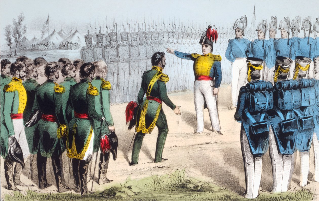 Monterreyn taistelun jälkeen meksikolainen kenraali Pedro de Ampudia luovutti kaupungin amerikkalaiselle kenraali Zachary Taylorille Meksikon ja Yhdysvaltojen välisen sodan aikana 1846-48 tekijältä English School