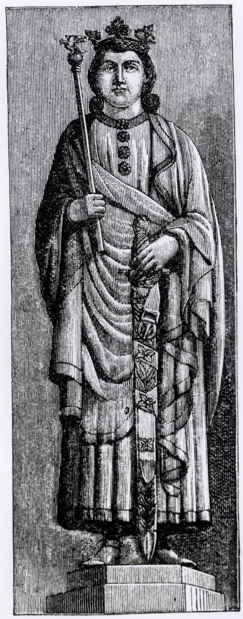 Alfonso X (1221-84) "Viisas", Kastilian kuningas, kuvitus teoksesta "Tiede ja kirjallisuus keskiajalla ja renessanssilla", kirjoittanut ja kaivertanut Paul Lacroix, 1878 tekijältä English School
