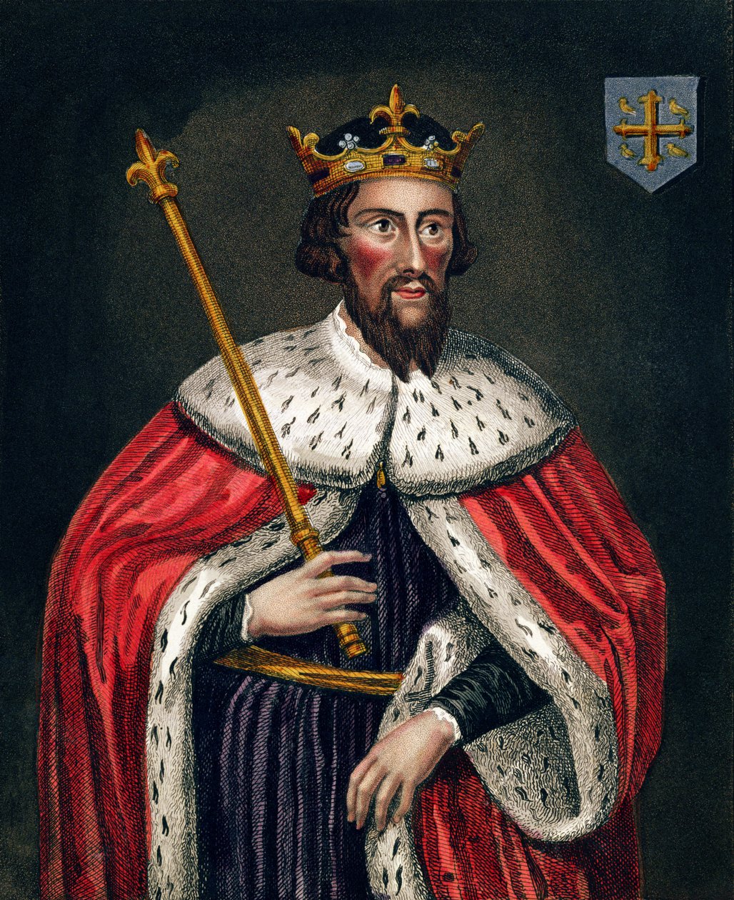 Alfred Suuri (849-99), maalauksen jälkeen Bodleian Galleryssä tekijältä English School